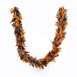 Wall Decor^Deck The Halls Y'all Party Garland, Orange & Black