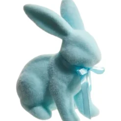 Home Accents^RAZ Pastel Blue Flocked Bunny