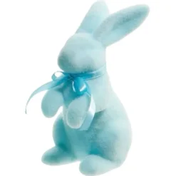 Home Accents^RAZ Pastel Blue Flocked Bunny
