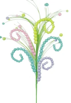 Floral^Liberty Floral Pastel Curly Ball Spray