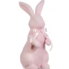 Figurines^RAZ Pastel Pink Flocked Bunny, Large