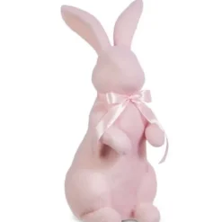 Figurines^RAZ Pastel Pink Flocked Bunny, Large