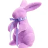 Figurines^RAZ Pastel Purple Flocked Bunny