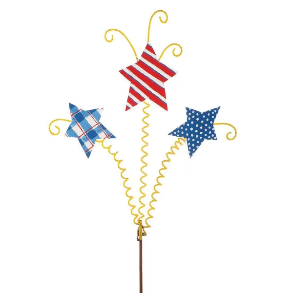 Pot Stakes^The Round Top Collection Patriotic 3 Star Stake
