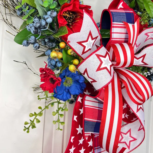 Patriotic^* Patriotic Blueberry Wreath
