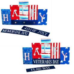 Pot Stakes^The Round Top Collection Patriotic Happy Sign