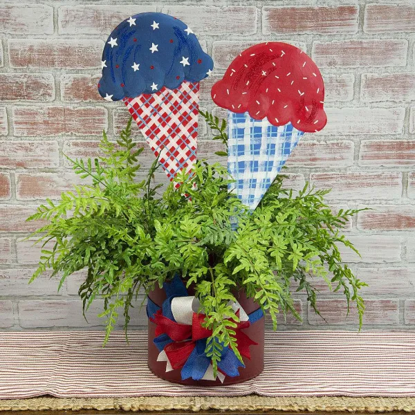 Focal Points^The Round Top Collection Patriotic Ice Cream Cone