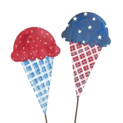 Wall Decor^The Round Top Collection Patriotic Ice Cream Cone