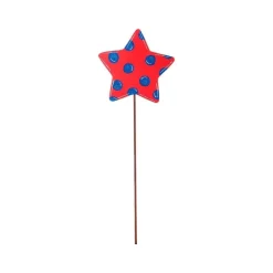 Pot Stakes^The Round Top Collection Patriotic Polka Dot Star