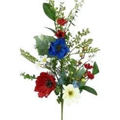 Floral^Liberty Floral Patriotic Poppy Camellia Bush