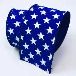 Ribbon^Farrisilk Patriotic Star Blue Ribbon, 4