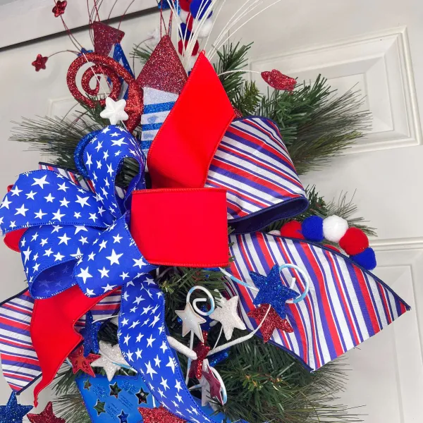Door Decor^* Patriotic Star Teardrop, Long