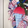 Door Decor^* Patriotic Sweet Treat Teardrop