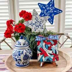 Spring Focal Points^The Round Top Collection Patriotic Talavera Star