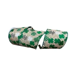 St. Patrick's Day^Craig Bachman Patterned Shamrocks Ribbon, 4" X 10Yd