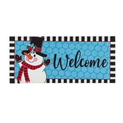 Rugs & Mats^Evergreen Patterned Snowman Sassafrass Switch Mat