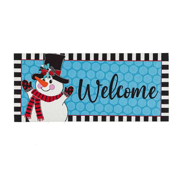 Rugs & Mats^Evergreen Patterned Snowman Sassafrass Switch Mat