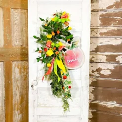 Spring Sprays^RAZ Peach Floral Spray