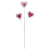 Sprays^Craig Bachman Pearl Trim Felt Heart Spray 24.5"