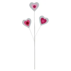 Floral^Craig Bachman Pearl Trim Felt Heart Spray 24.5"