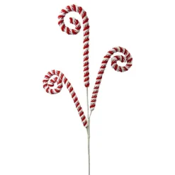 Sprays^LIBERTY FLORAL Peppermint Spiral Curly Spray