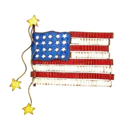 Pot Stakes^The Round Top Collection Pie Crust American Flag