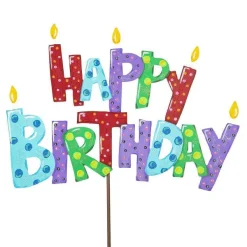 Pot Stakes^The Round Top Collection Pile Of Happy Birthday