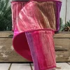 Spring^D. Stevens Pink And Purple Velvet Ombre Ribbon, 4" X 10Yd