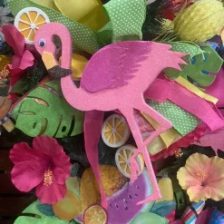 Hanging Decor^Liberty Floral Pink Flamingo Hanging Decor