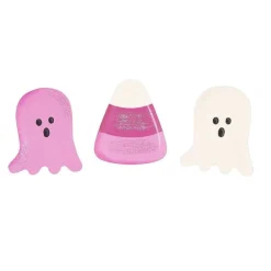Wall Decor^The Round Top Collection Pink Ghost, Pink Candy Corn And White Ghost Magnet