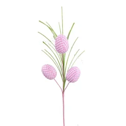 Floral^Liberty Floral Pink Gingham Egg Pick