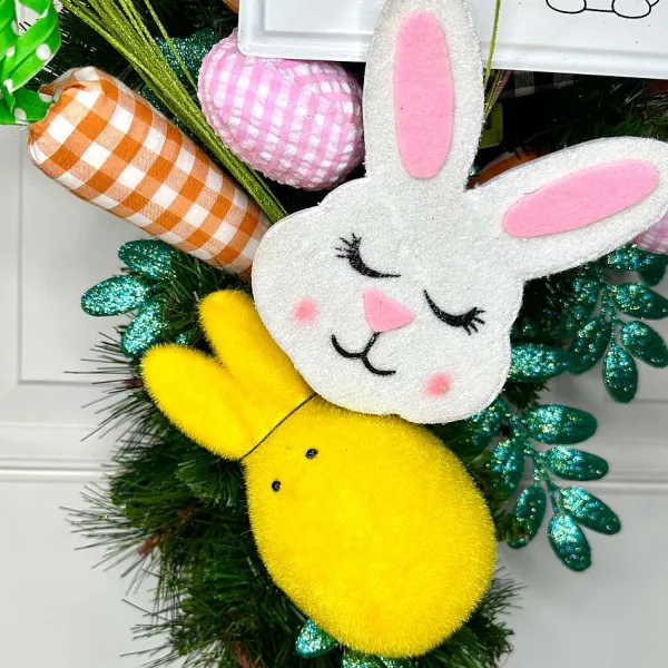 Floral^Liberty Floral Pink Gingham Egg Pick