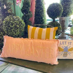 Pillows^RAZ Pink Happy Easter Pillow