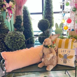 Pillows^RAZ Pink Happy Easter Pillow
