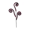 Floral^Liberty Floral Pink Polka Dot Spiral Curly Spray