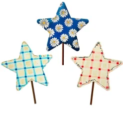 Spring Focal Points^The Round Top Collection Plaid & Daisy Stars