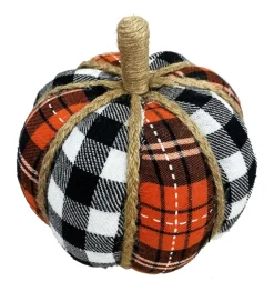 Table Decor^Liberty Floral Plaid Fabric Pumpkin