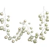 Happy New Year^Farrisilk Platinum Ball Garland, 10'