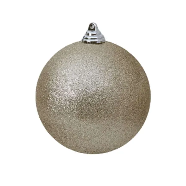 Ball Ornaments^Farrisilk Platinum Glitter Ball Ornament, 4"
