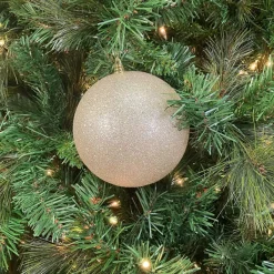 Ball Ornaments^Farrisilk Platinum Glitter Ball Ornament, 4"
