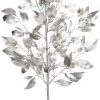 Sprays^Mark Roberts Platinum Laurel Leaf Spray, 25"