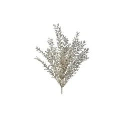 Floral Decor^Regency Platinum Sequin Artemesia Bush, 24"
