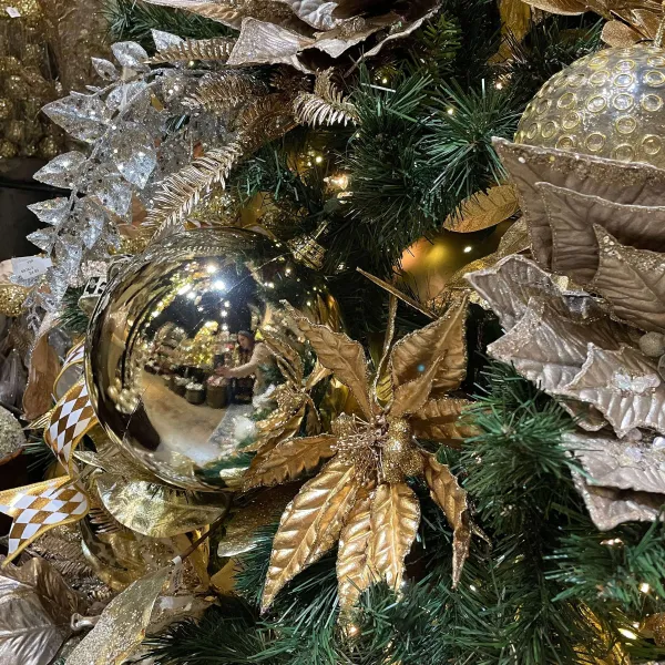 Ball Ornaments^Farrisilk Platinum Shiny Ball Ornament, 8"