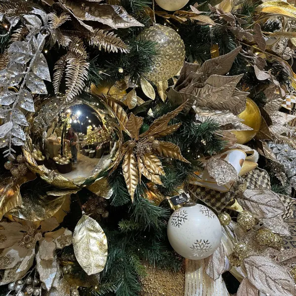 Ball Ornaments^Farrisilk Platinum Shiny Ball Ornament, 8"