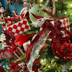 Floral^Direct Export Co. Playful Stripe Christmas Box Spray