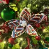 Floral^Direct Export Co. Playful Stripe Poinsettia Stem