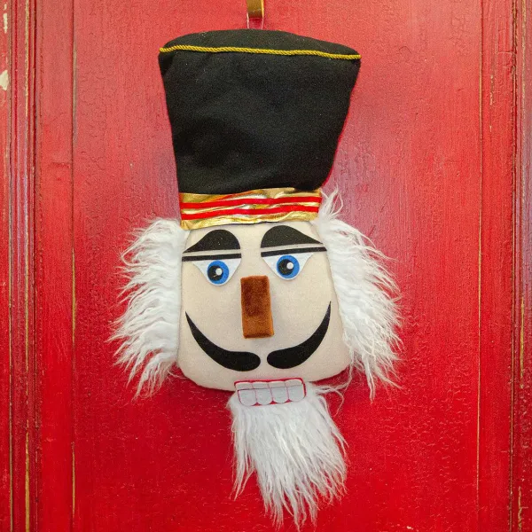 Home Accents^Liberty Floral Plush Black Hat Nutcracker