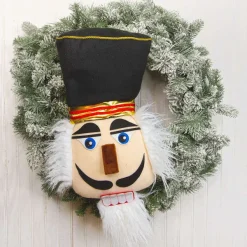 Home Accents^Liberty Floral Plush Black Hat Nutcracker
