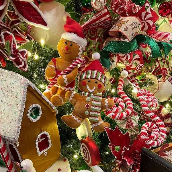 Table Decor^Liberty Floral Plush Gingerbread