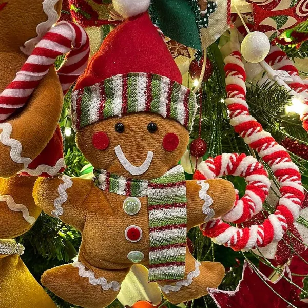 Table Decor^Liberty Floral Plush Gingerbread